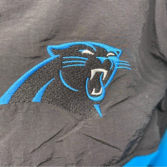 Carolina Panthers Fleece Coat Jacket Full Zip Adult Medium NFL Team Apparel NWOT - Picture 5 of 8